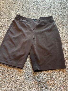 Chico's Dark Brown Bermuda Shorts